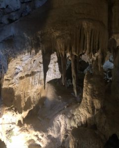 stalagmites in cave